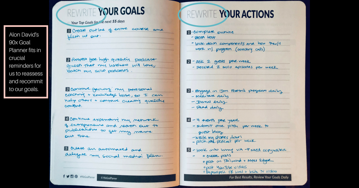 90x Goal Planner Review, goal planning, how to plan goals, why am I scared of my goal