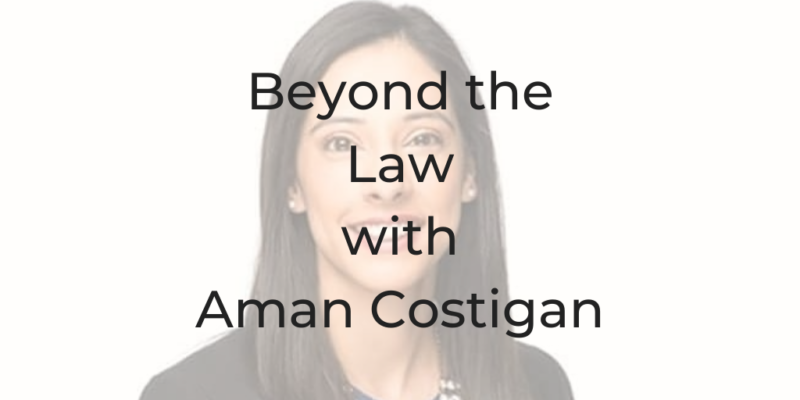 Aman Costigan Beyond Yoga for Lawyers Be a Better Lawyer Podcast Dina Cataldo Beyond the Law Beyond the Law with Aman Costigan