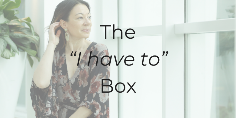The "I have to" Box, Be a Better Lawyer Podcast, how to be a better lawyer, mindset 101, Dina Cataldo